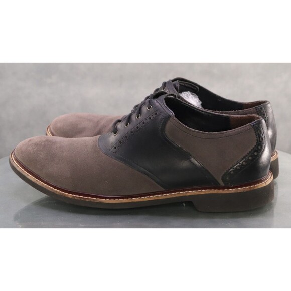 Cole Haan Franklin Two Tone Men's Oxfords Dress Shoes Size 13 M Leather Gray - Picture 2 of 11